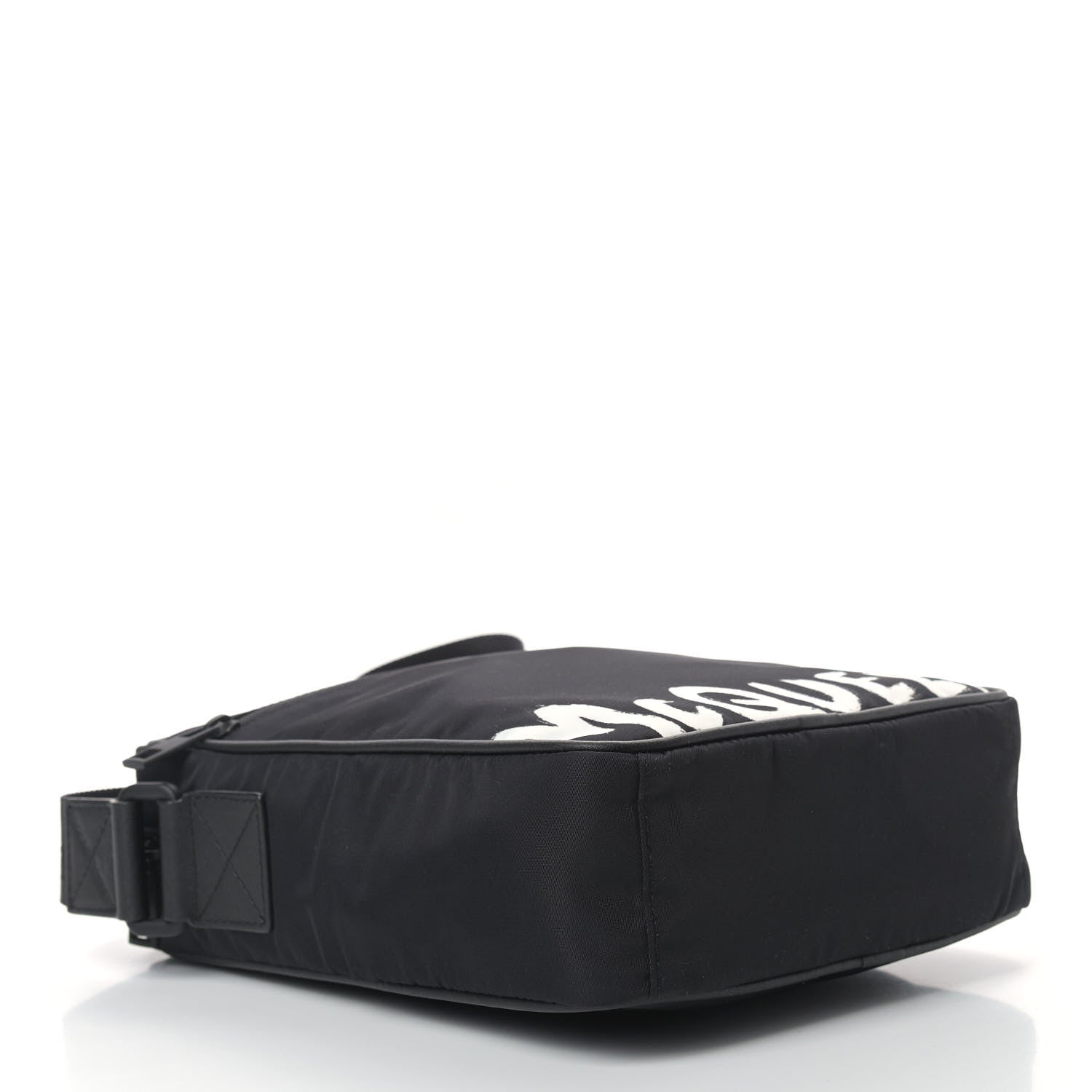 Alexander McQueen Nylon Painted Logo Messenger Bag Black 4 of 9