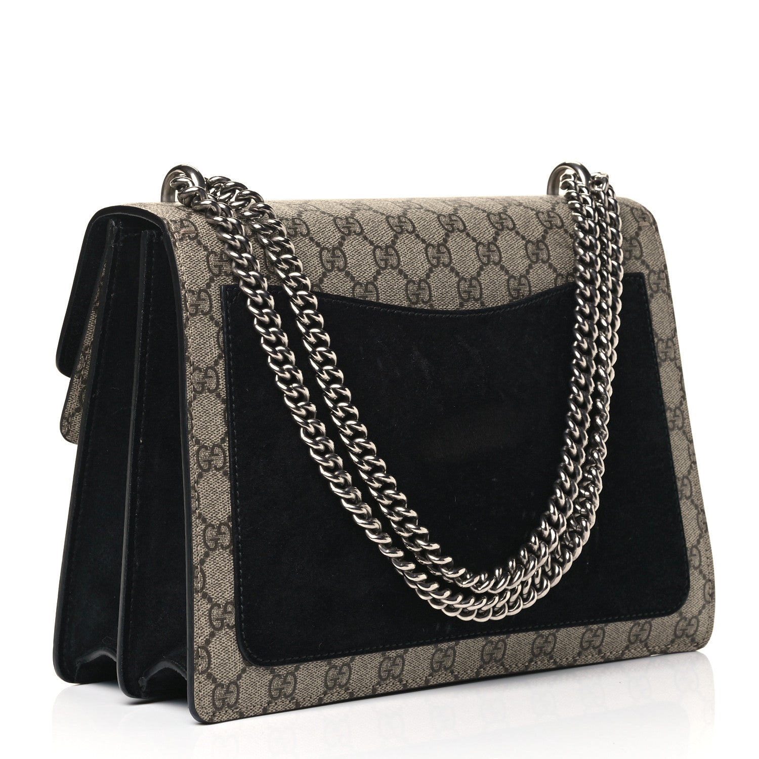 Gucci GG Supreme Monogram Medium Dionysus Shoulder Bag Black 2 of 4