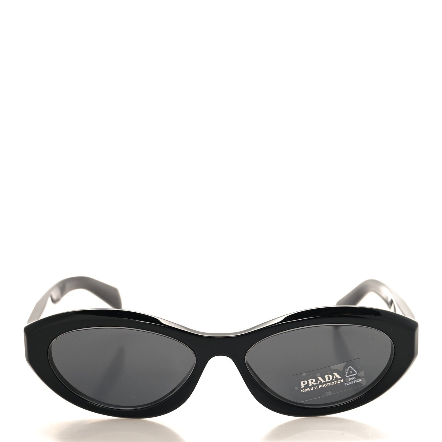 Acetate Oval Sunglasses SPR 26Z Black