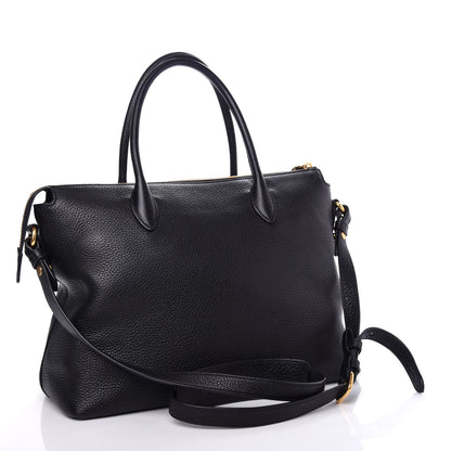 Prada Vitello Phenix Satchel Black 3 of 10