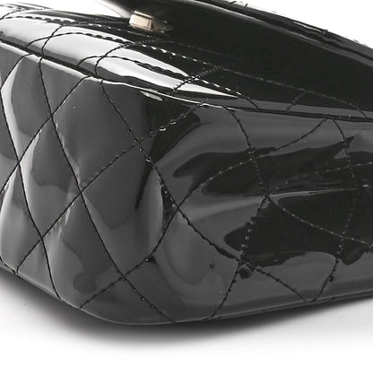 Chanel Patent Quilted Top Handle Clutch  Black 10 of 11
