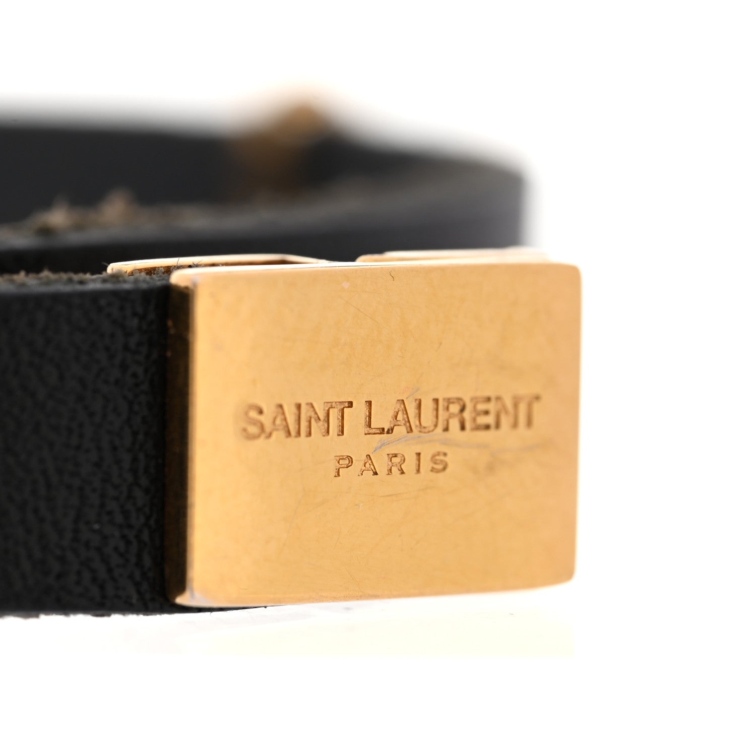 Saint Laurent Calfskin Opyum Double Wrap Bracelet Black 1870753 Saint Laurent Calfskin Opyum Double Wrap Bracelet Black 1870753