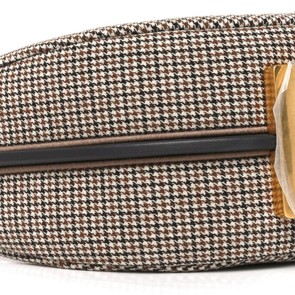 Fendi Wool Vitello Grace Small Houndstooth Small Fendigraphy Hobo Bag Beige Ebano 9 of 10