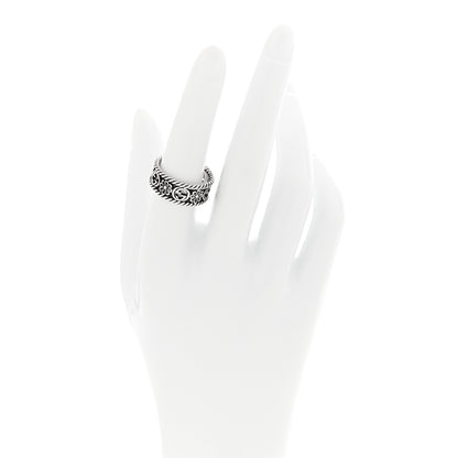 Gucci Sterling Silver Interlocking G Flower Ring 54 7 2 of 4