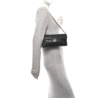 Chanel Lambskin East West Chocolate Bar Flap Black 2 of 10