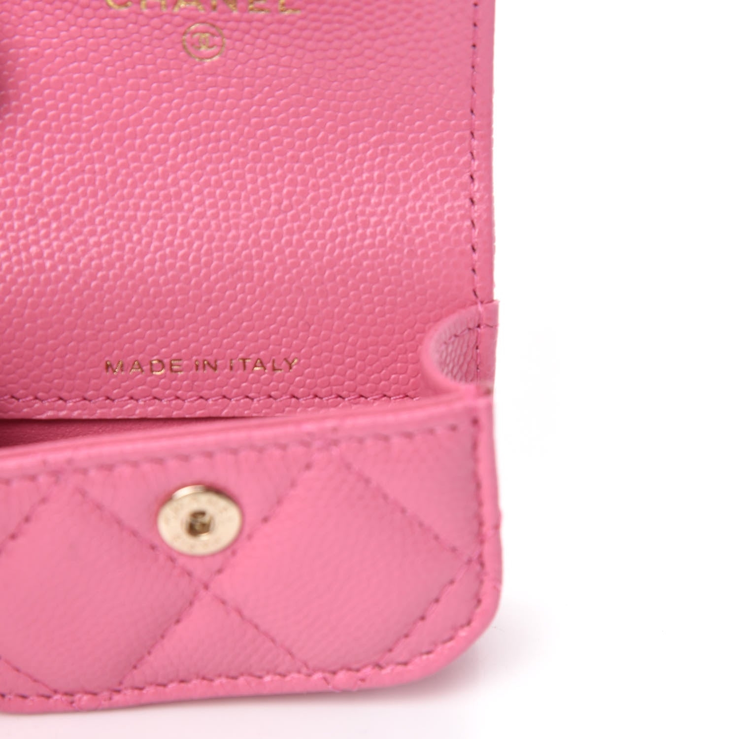 Chanel Caviar Quilted Crystal CC Airpods Pro Case Pink 7 of 9