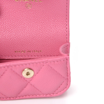 Chanel Caviar Quilted Crystal CC Airpods Pro Case Pink 7 of 9