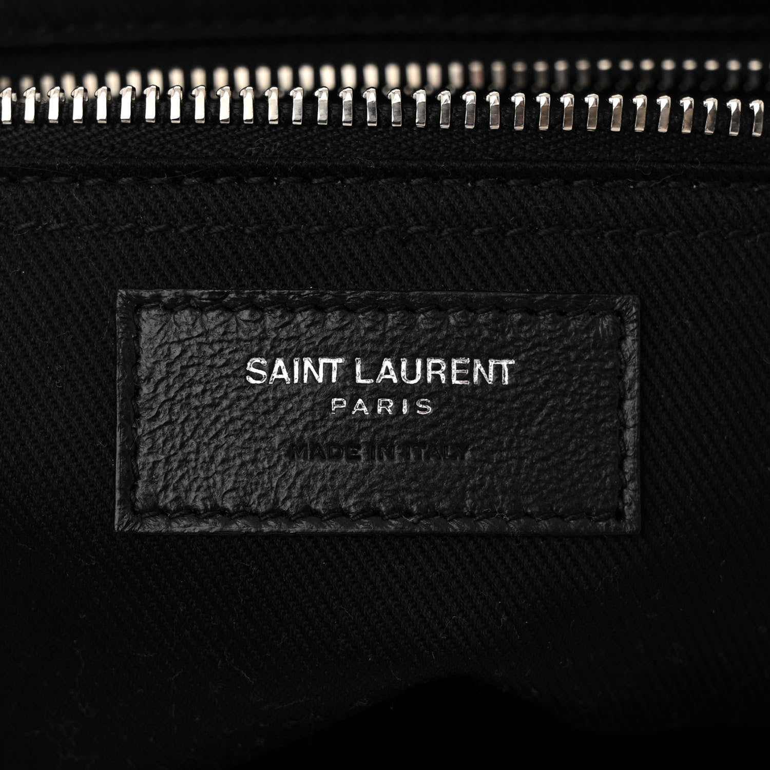 Saint Laurent Smooth Calfskin Rive Gauche Small Tote Black 5 of 9