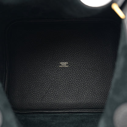 Hermes Taurillon Clemence Picotin Lock 22 MM Black 5 of 10