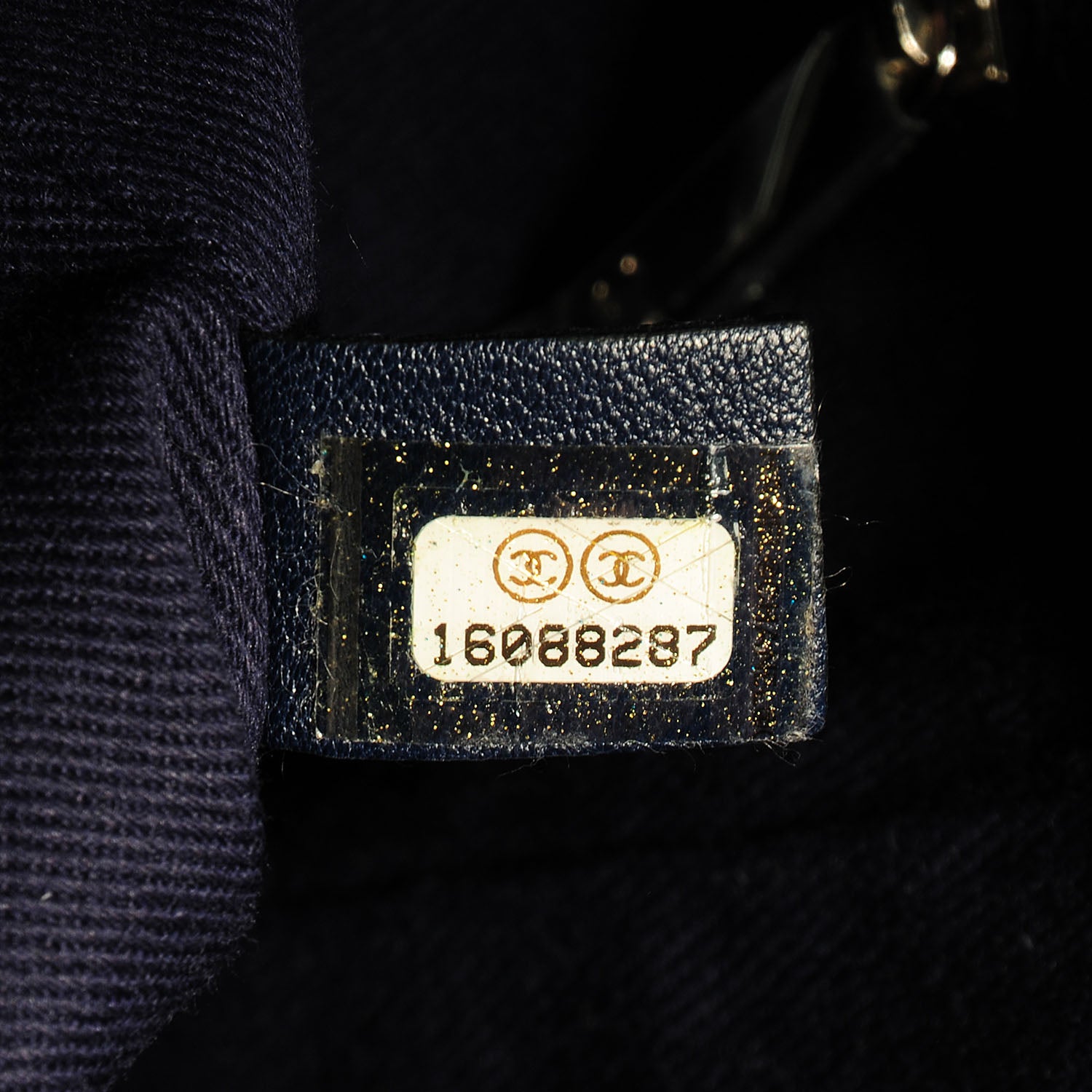 Chanel Toile Small Deauville Tote Denim Blue 7 of 9