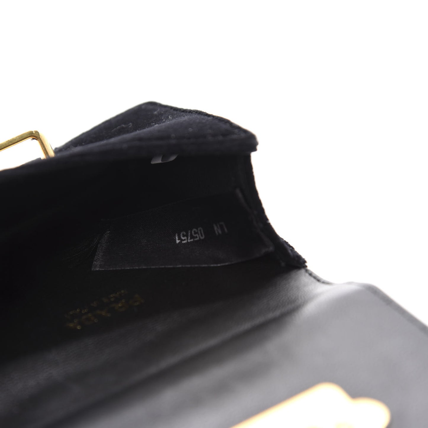 Velvet Crocodile Micro Cahier Bag Black