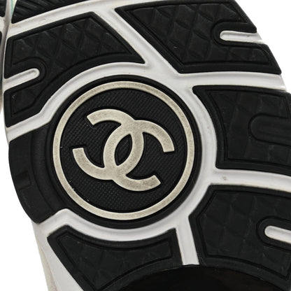 Chanel Wool Suede Calfskin CC Sneakers 35 Multicolor 6 of 9