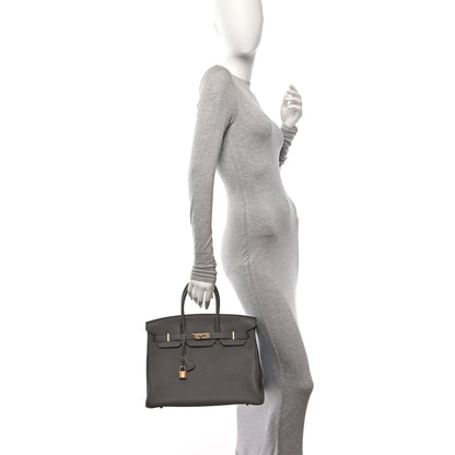 Hermes Togo Birkin 35 Etain 2 of 13