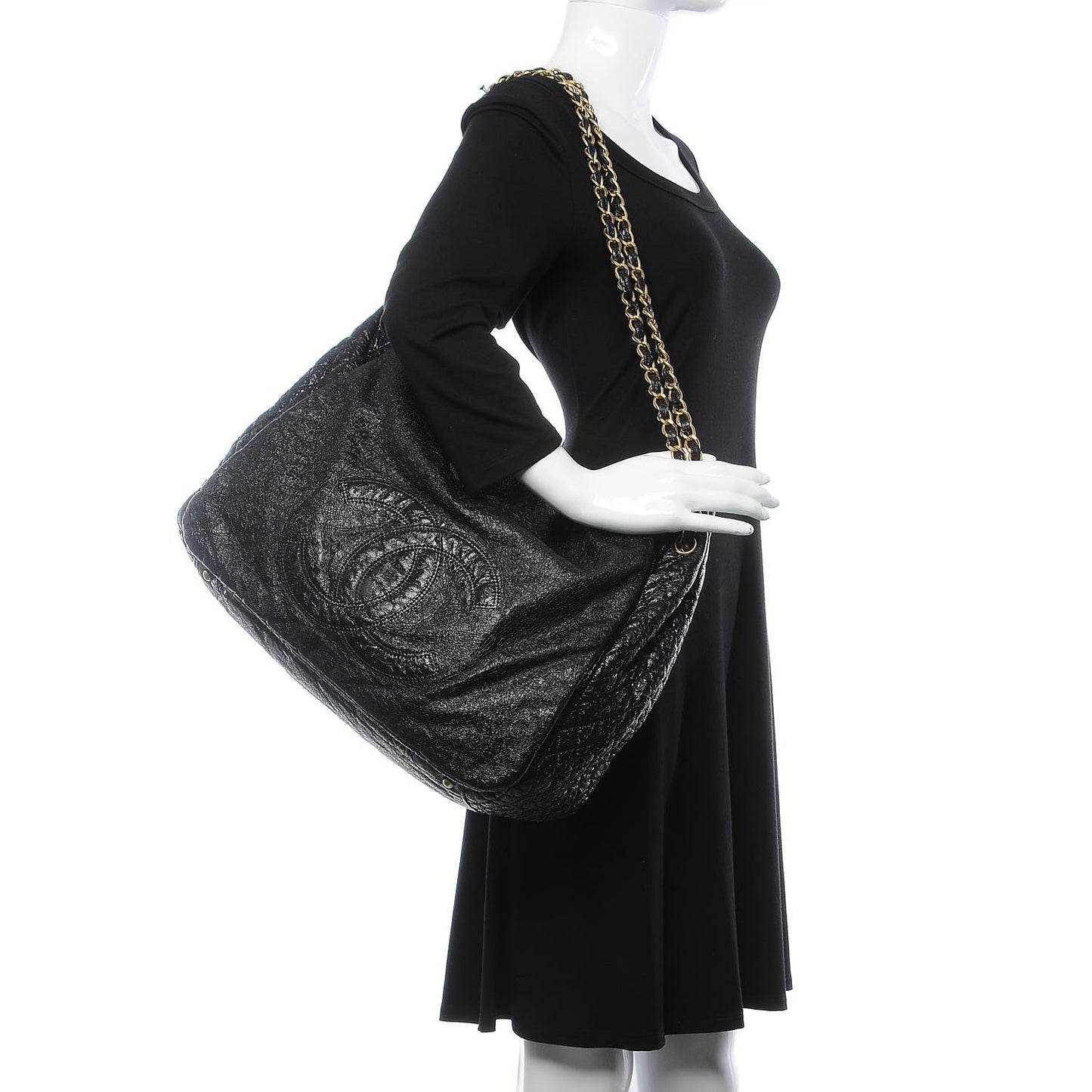 Vinyl XL Rock and Chain Flap Black