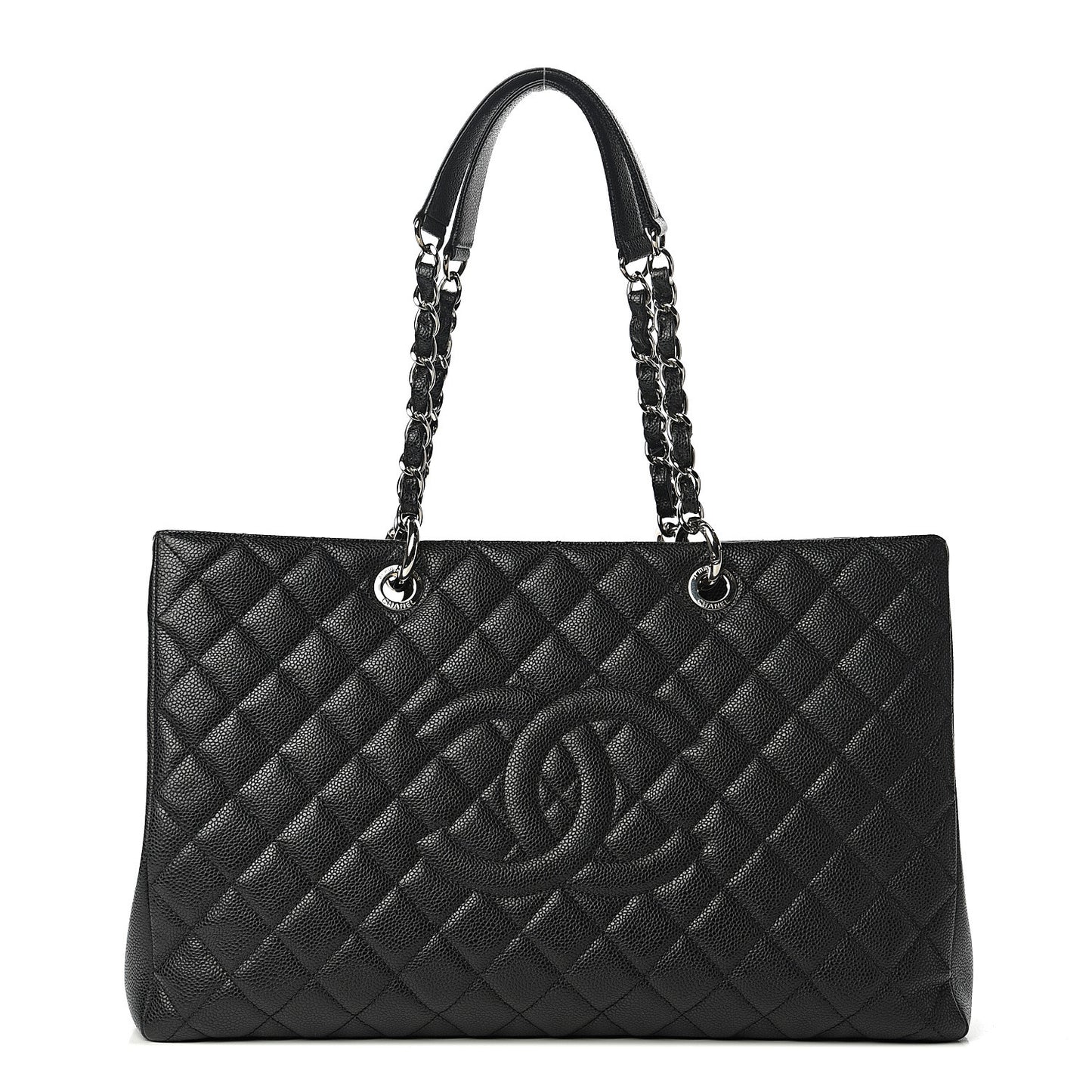 Caviar Quilted XL Grand Shopping Tote GST Black