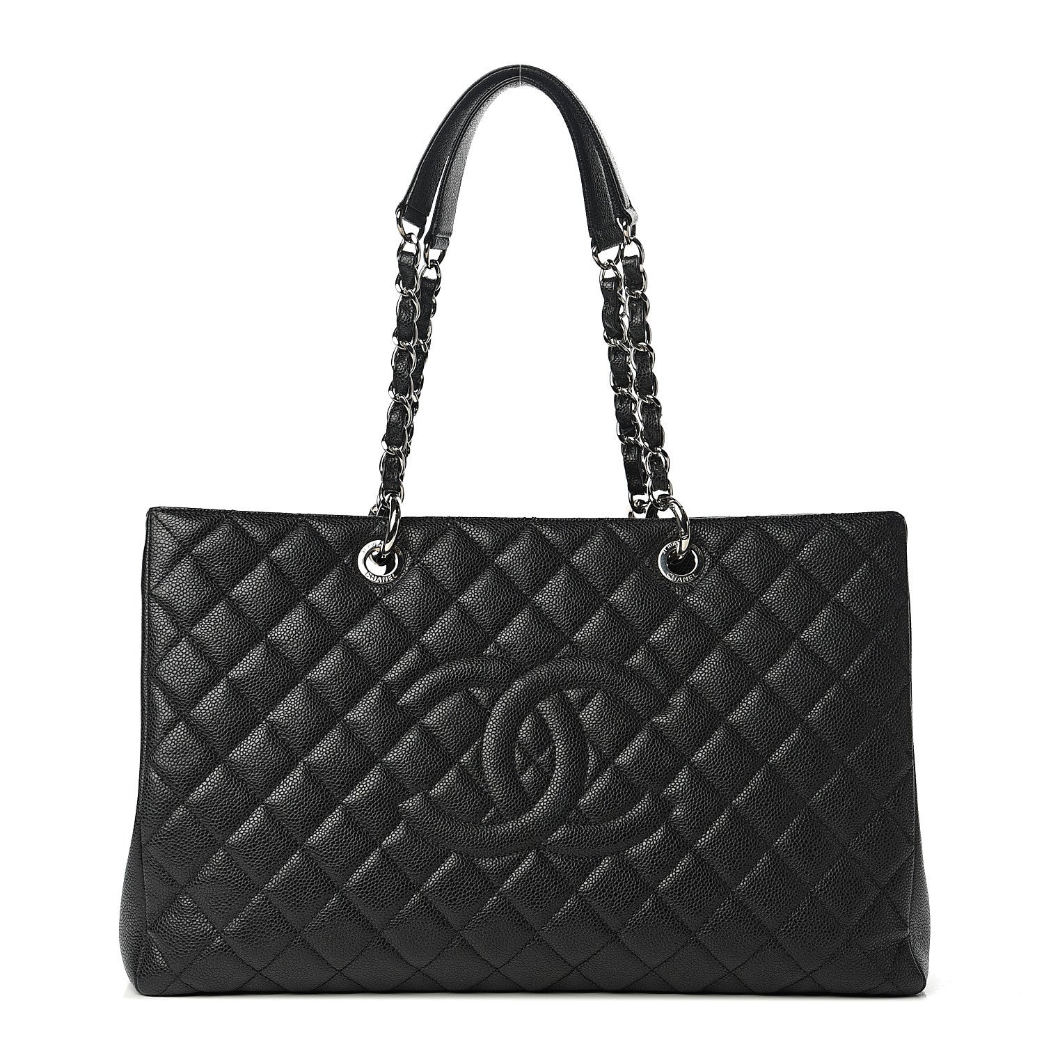Chanel Caviar Quilted XL Grand Shopping Tote GST Black 1 of 9