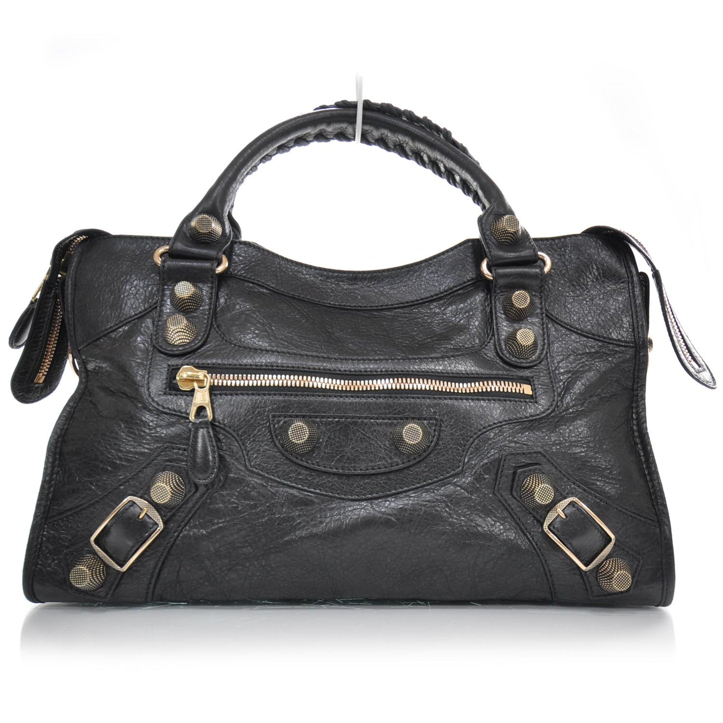 Agneau Rose Gold Hardware Giant City Black