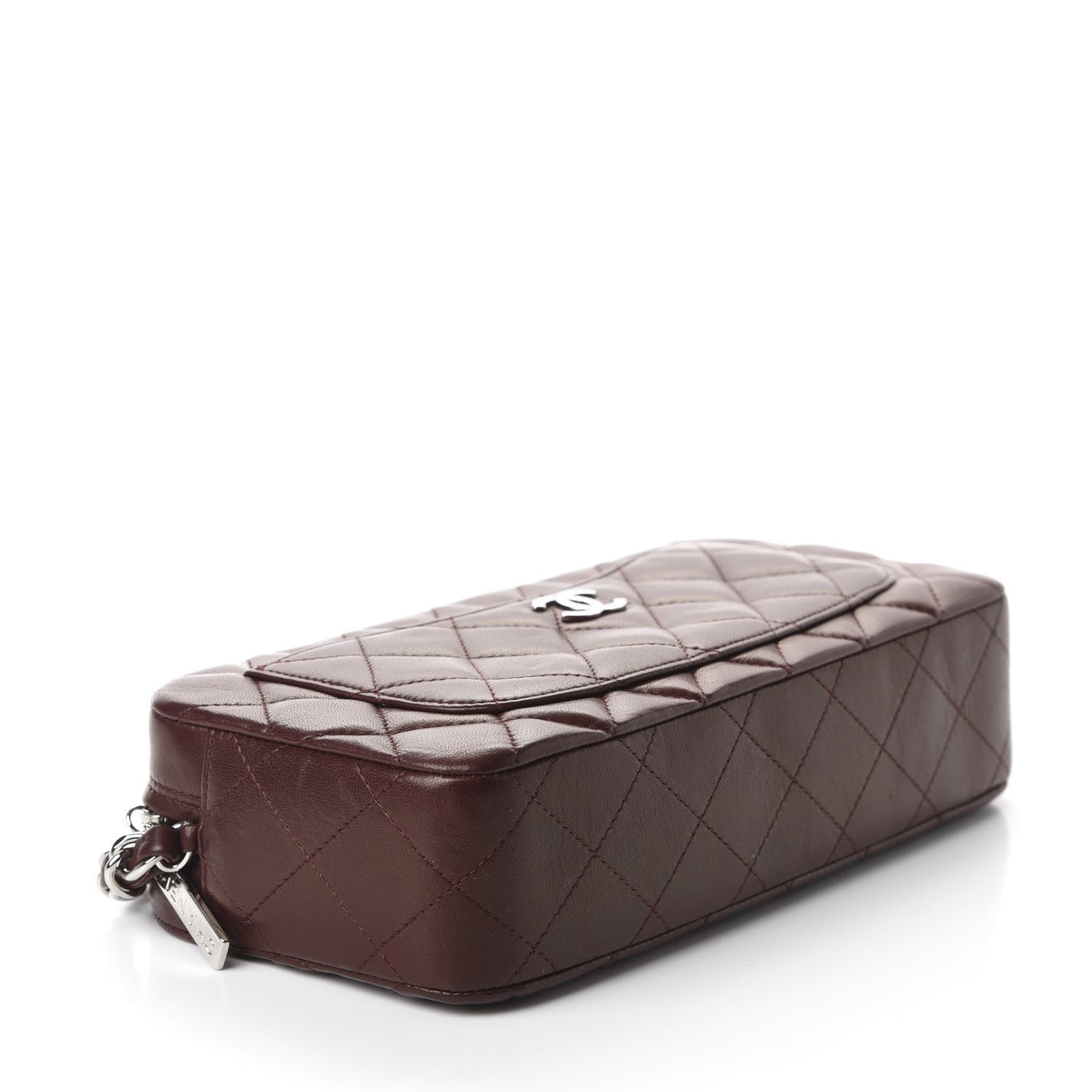 Chanel Lambskin Quilted Timeless Camera Case Brown 4 of 10