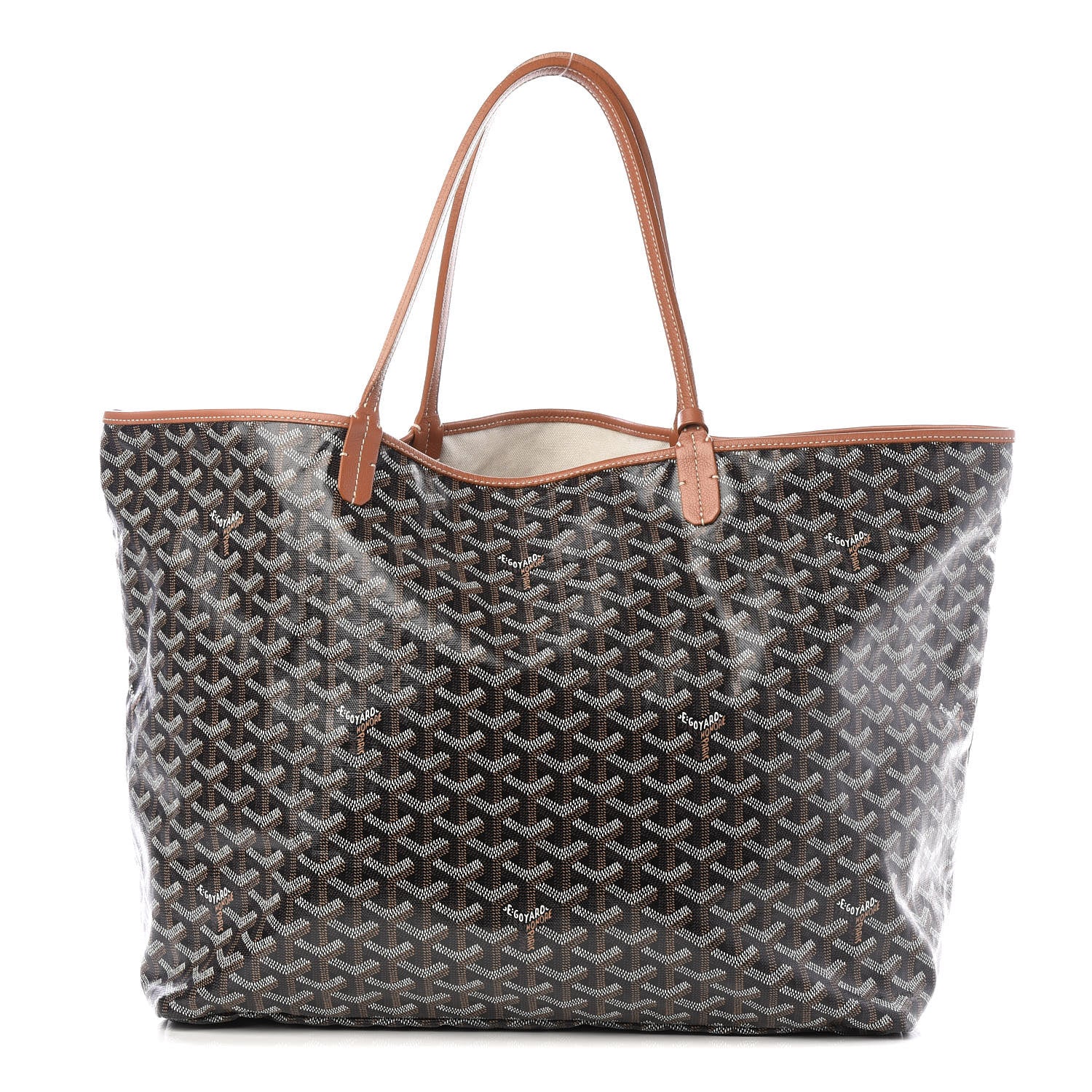 Goyard Goyardine Saint Louis GM Black Gold 2 of 11