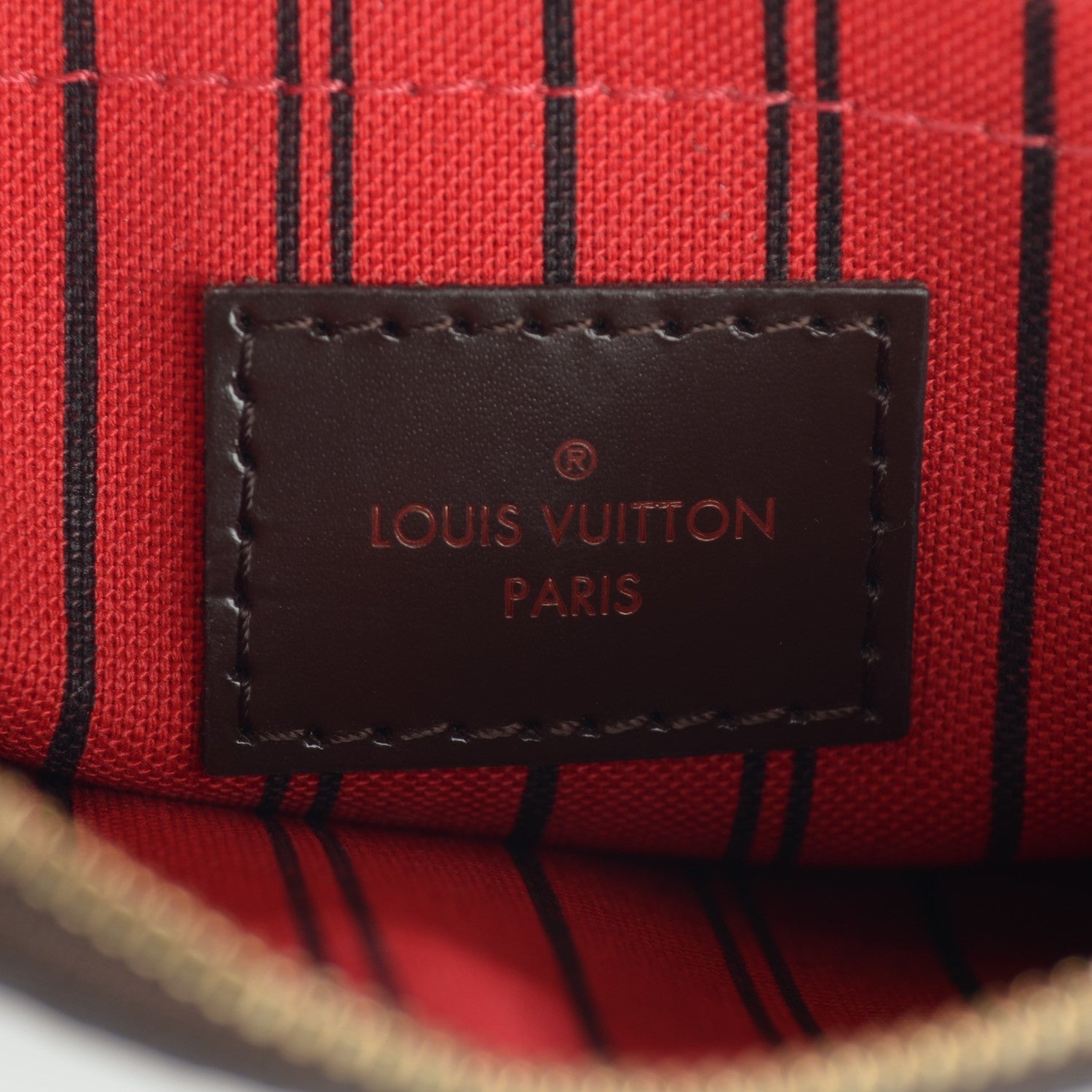 Louis Vuitton Damier Ebene Neverfull MM GM Pochette 5 of 8