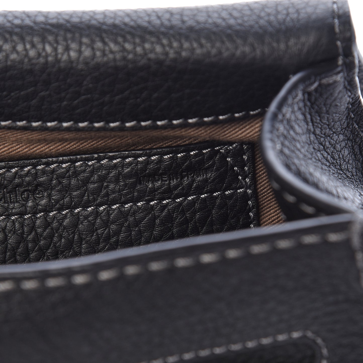 Calfskin Mini Marcie Round Crossbody Bag Black