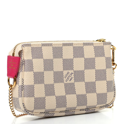 Louis Vuitton Damier Azur 2017 Christmas Animation Mini Pochette Accessories 3 of 9