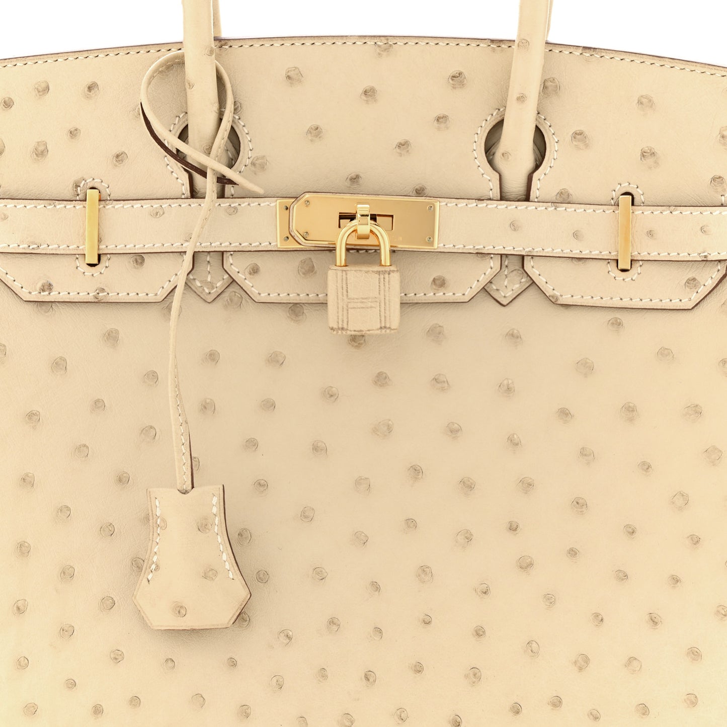 Ostrich Birkin 30 Parchemin