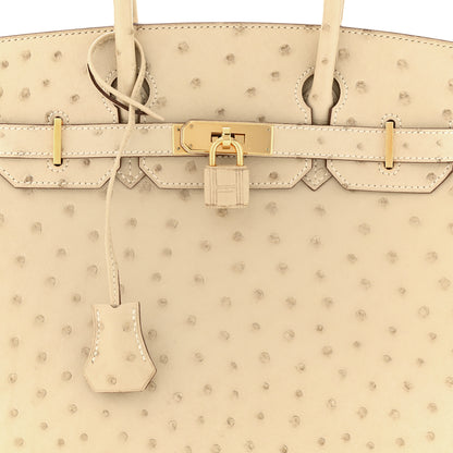 Hermes Ostrich Birkin 30 Parchemin 8 of 11