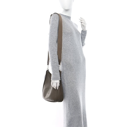 Hermes Taurillon Clemence Evelyne III PM Etoupe 2 of 12