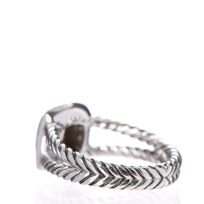 David Yurman Sterling Silver Diamond 7mm Petite Albion Pave Ring 52 6 3 of 4