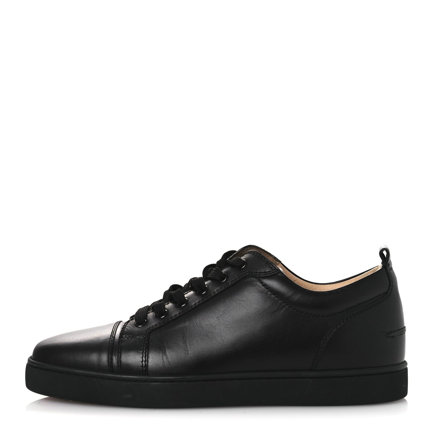 Calfskin Mens Low Top Sneaker 43.5 Black