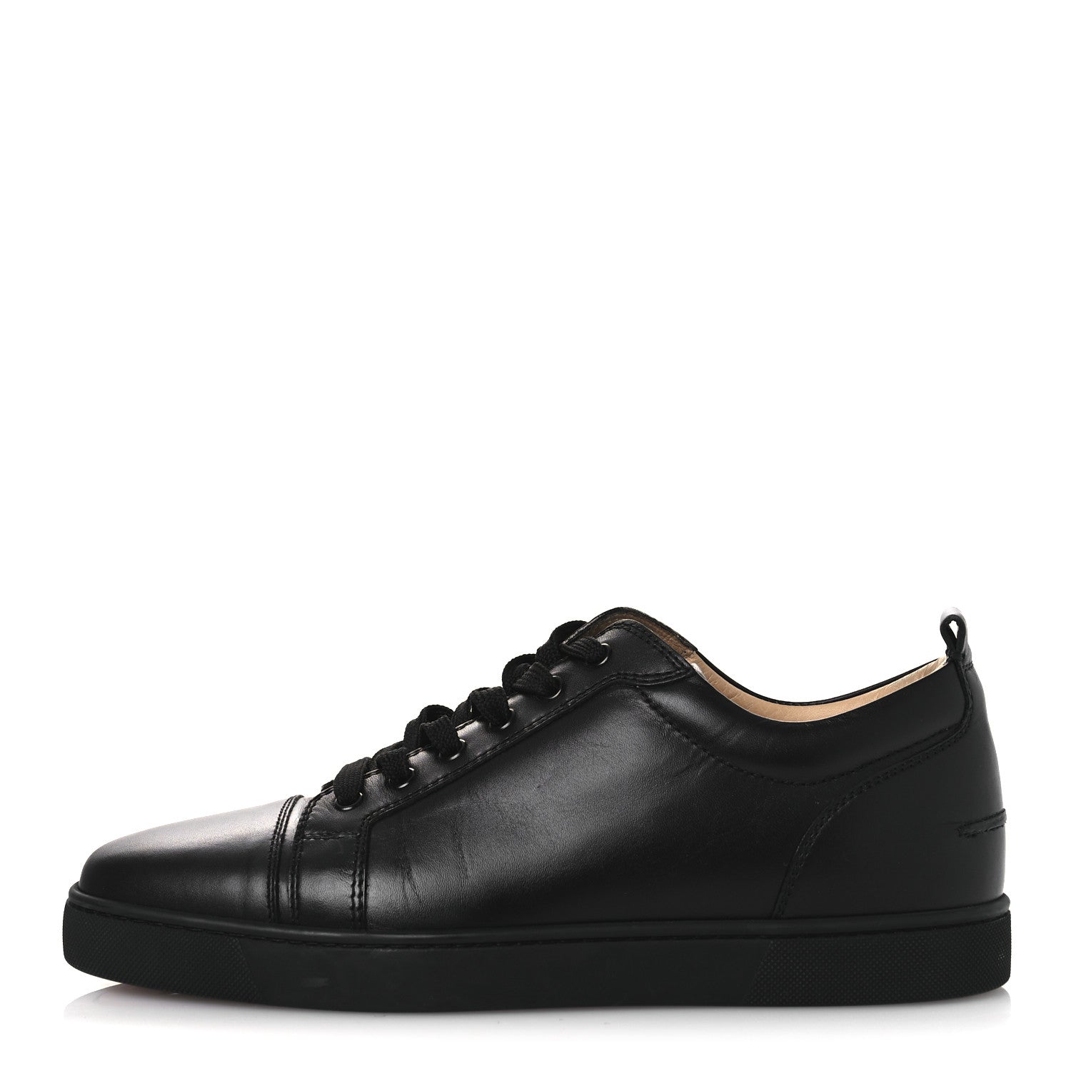 Christian Louboutin Calfskin Mens Low Top Sneaker 43.5 Black 1 of 11