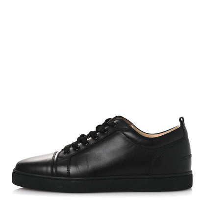Christian Louboutin Calfskin Mens Low Top Sneaker 43.5 Black 1 of 11