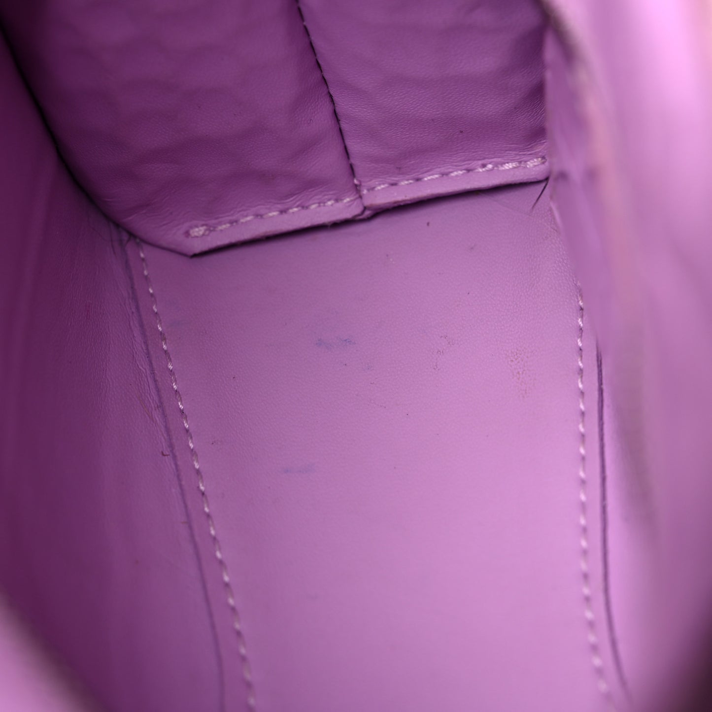 Calfskin Crocodile Embossed Neo Classic Silver Hardware Nano City Crossbody Lilac
