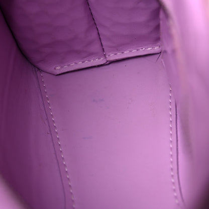 Balenciaga Calfskin Crocodile Embossed Neo Classic Silver Hardware Nano City Crossbody Lilac 9 of 14