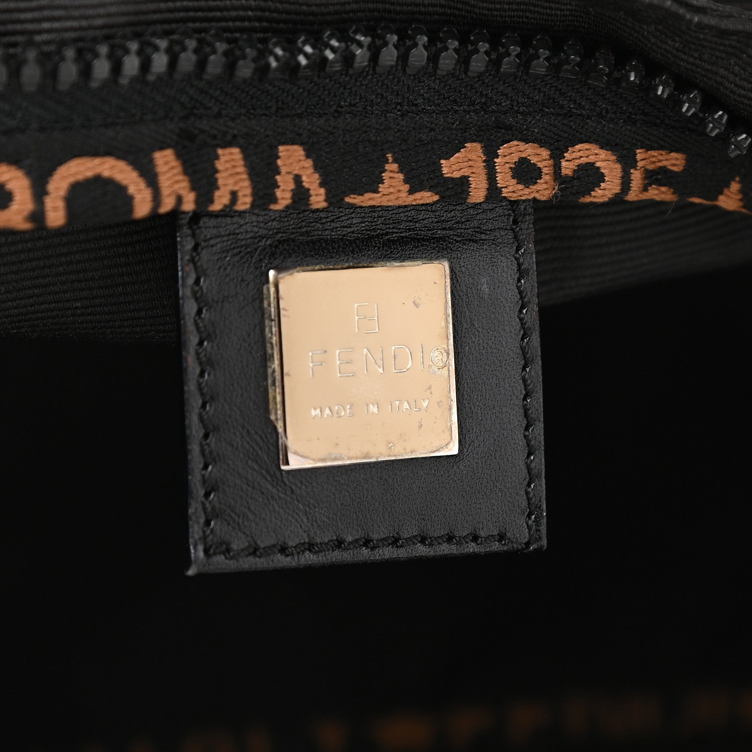 Fendi Fabric FF 1925 Tote Black 5 of 11