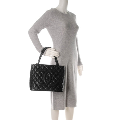 Chanel Caviar Quilted Medallion Tote Black 2 of 9
