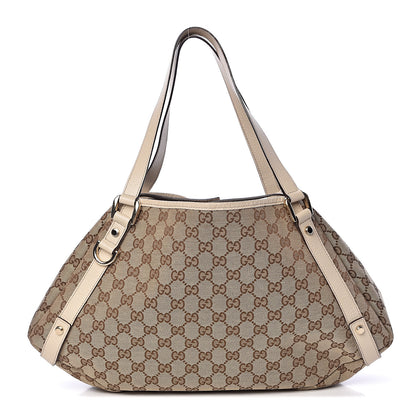 Gucci Monogram Medium Abbey Shoulder Bag Off White 1 of 14