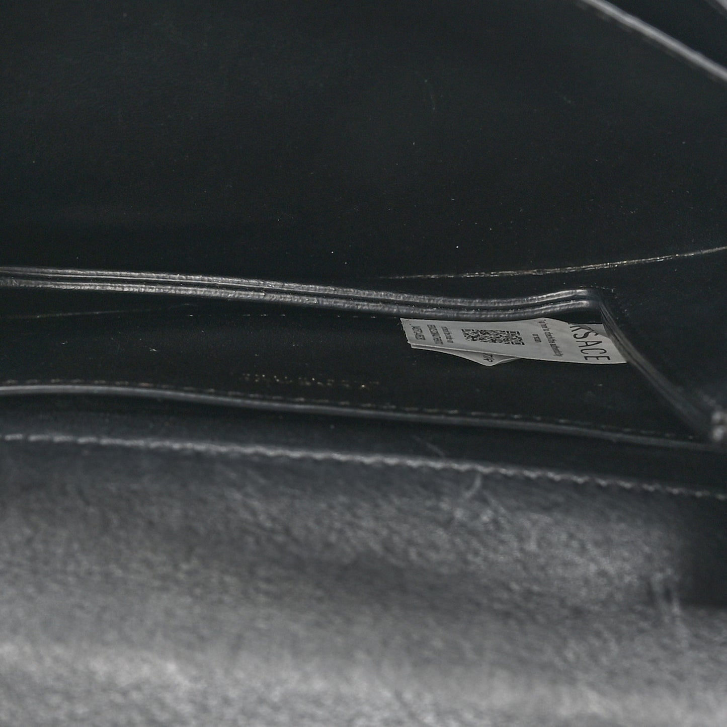 Vitello Barocco Virtus Small Top Handle Shoulder Bag Black