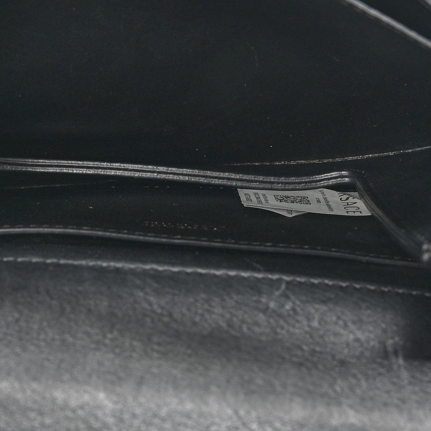 Versace Vitello Barocco Virtus Small Top Handle Shoulder Bag Black 5 of 12