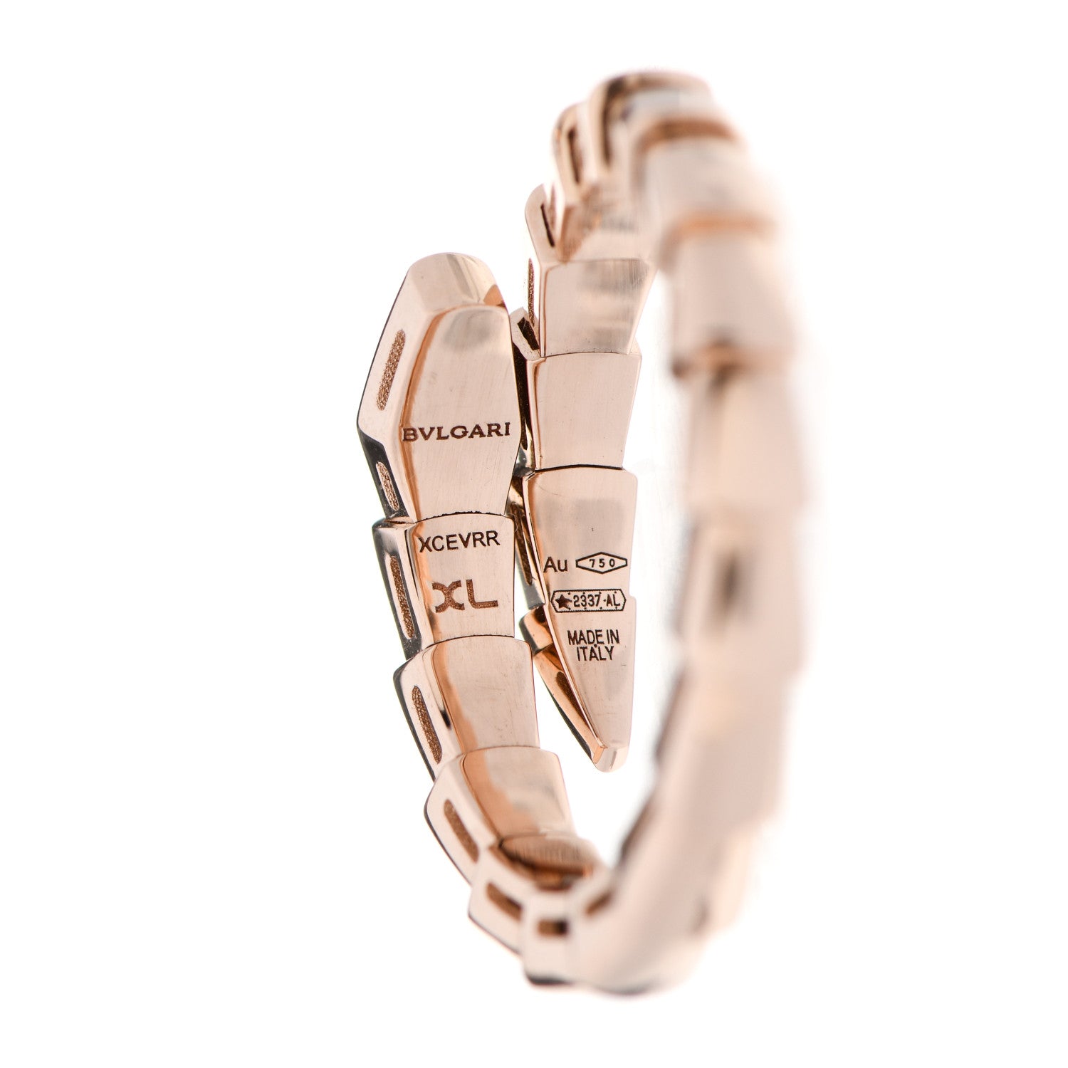 Bulgari 18K Rose Gold Serpenti Viper Ring XL 4 of 5