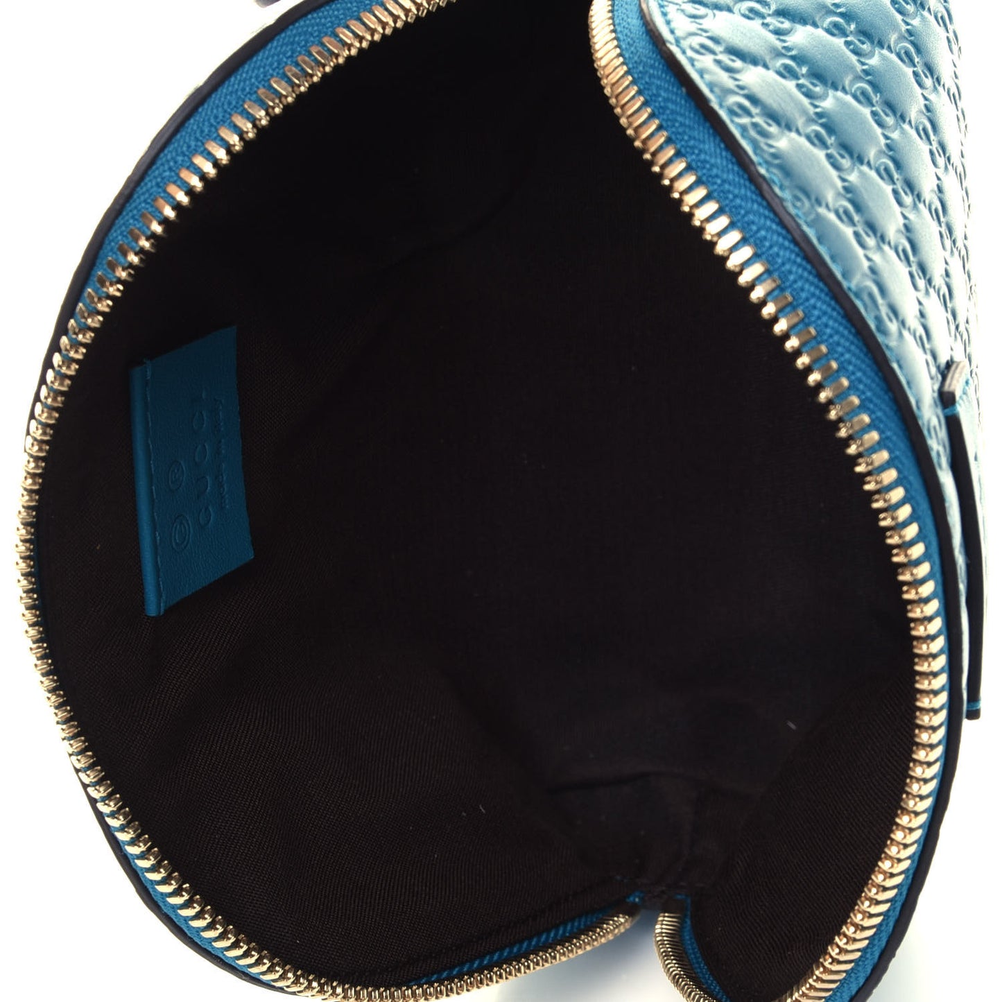 Microguccissima GG Cosmetic Case Deep Cobalt