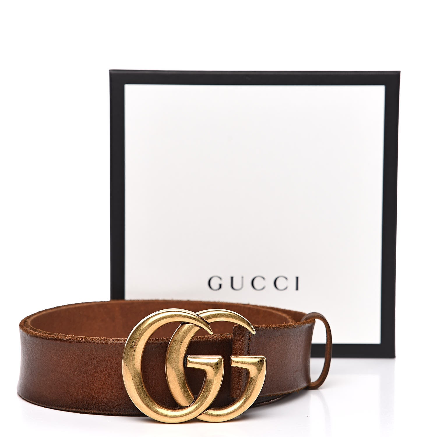 Gucci Faded Calfskin Double G 40mm Belt 90 36 Cuir 8 of 8