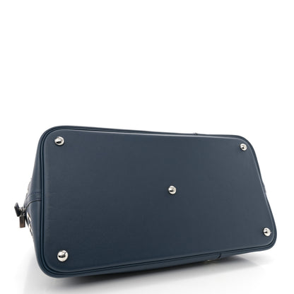 Hermes Evercolor 1923 Bolide 45 Baseball Bag Bleu De Malte Blanc 4 of 11