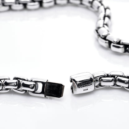 David Yurman Sterling Silver 7.5mm Box Chain Necklace 20" 5 of 5