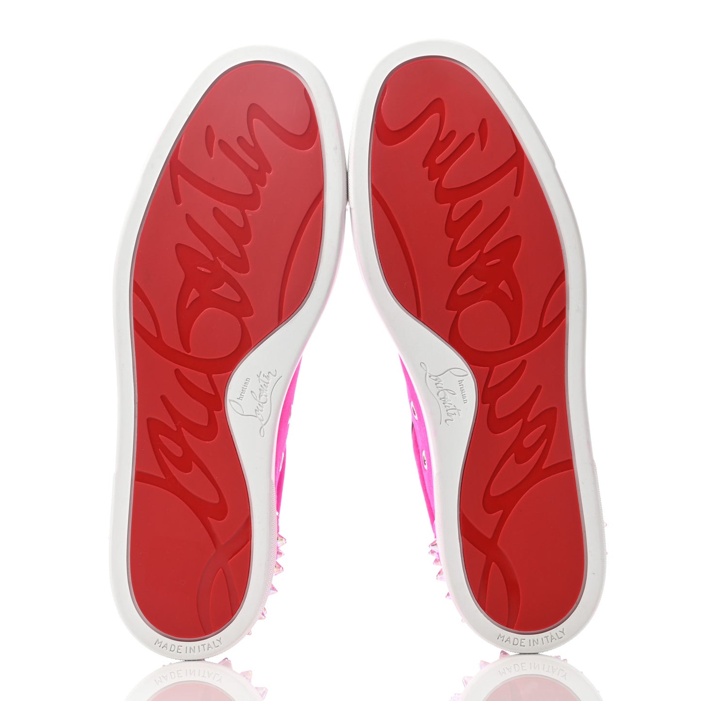 Veau Velours Womens Vieira Spiked Flat Comete Sneakers 40.5 Diva Clear