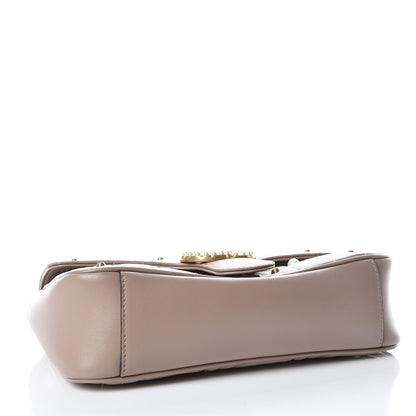 Gucci Calfskin Matelasse Studded Mini Pearly GG Marmont Shoulder Bag Porcelain Rose 4 of 9