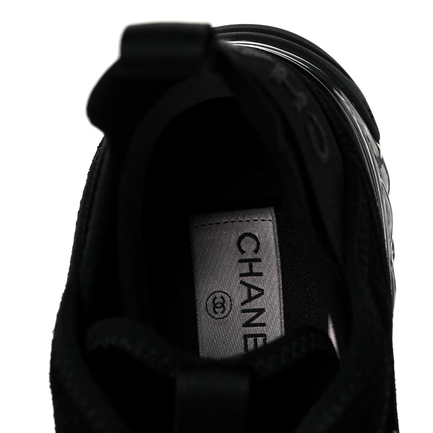 Suede Calfskin Velvet Grosgrain CC Sneakers 39.5 Black