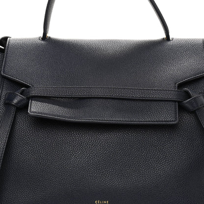 Celine Drummed Calfskin Mini Belt Bag Navy 9 of 12