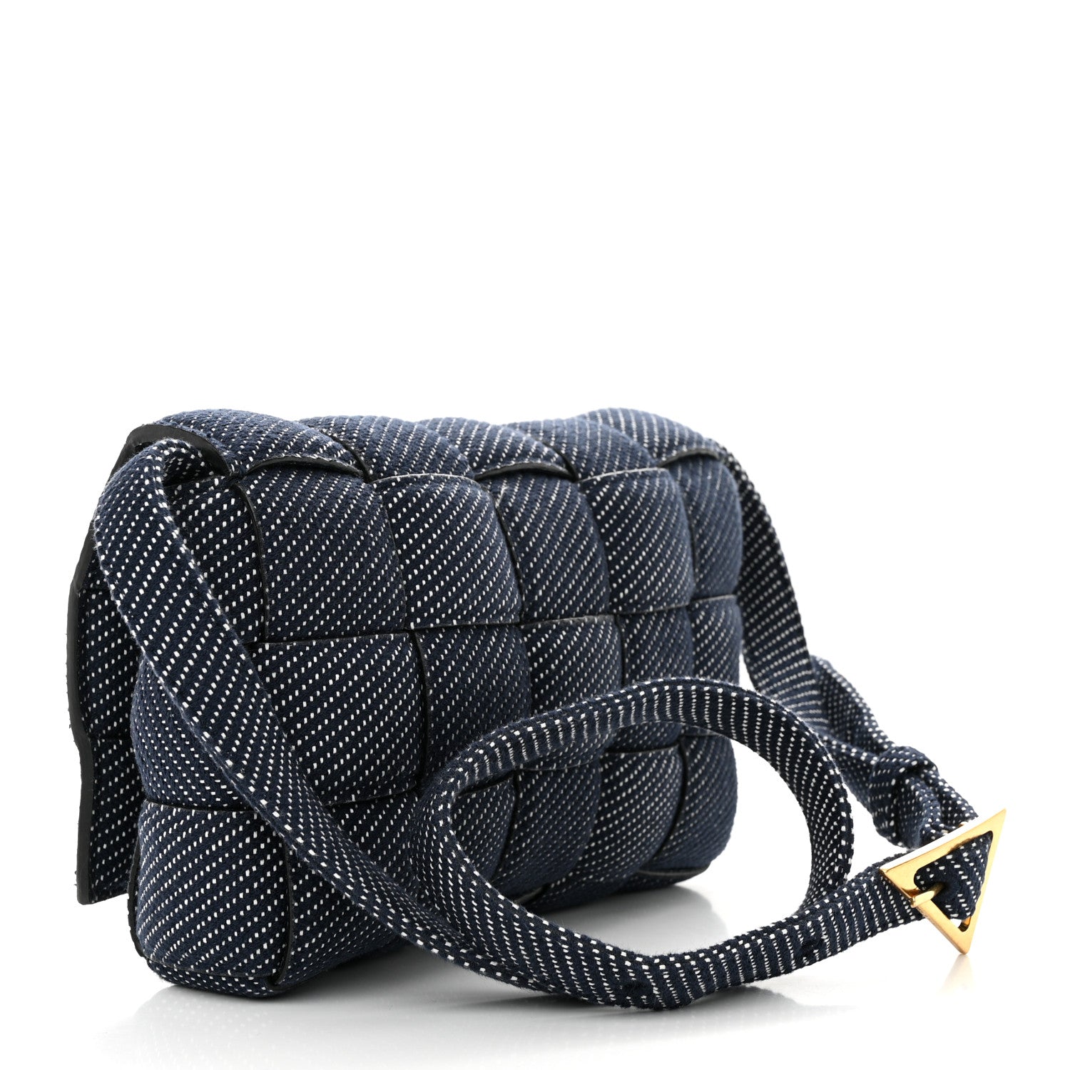 Bottega Veneta Denim Maxi Intrecciato Padded Cassette High Frequency Crossbody Bag Indigo 3 of 9